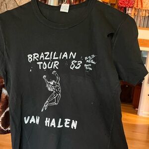 Van Halen Brazilian Tour '83 Black T-Shirt